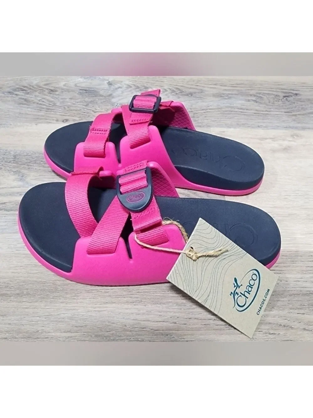 Chaco Kid's Chillos Slides - Magenta Size 2 - New In Box